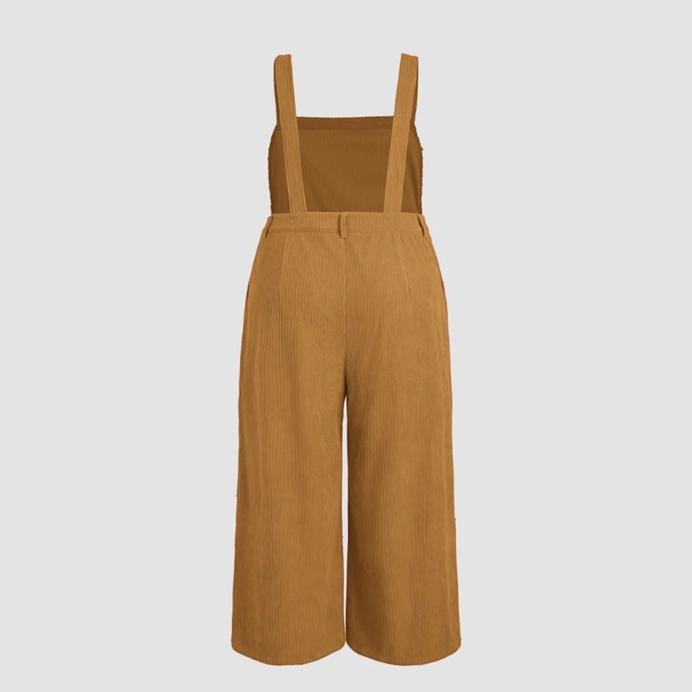 2XL Plus Red Corduroy Jumpsuit